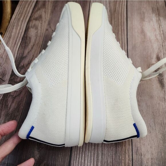 Rothy's The Lace-up Bright white knit sneakers sz 7 - Picture 9 of 14
